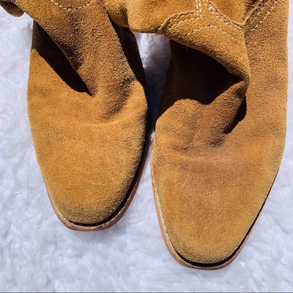 SAM EDELMAN Tan Suede Pull On Booties - Picture 4 of 6